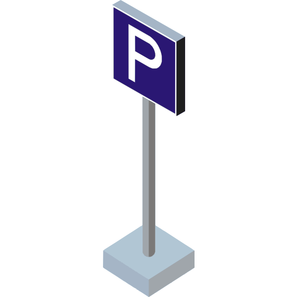 SVG Traffic sign parking