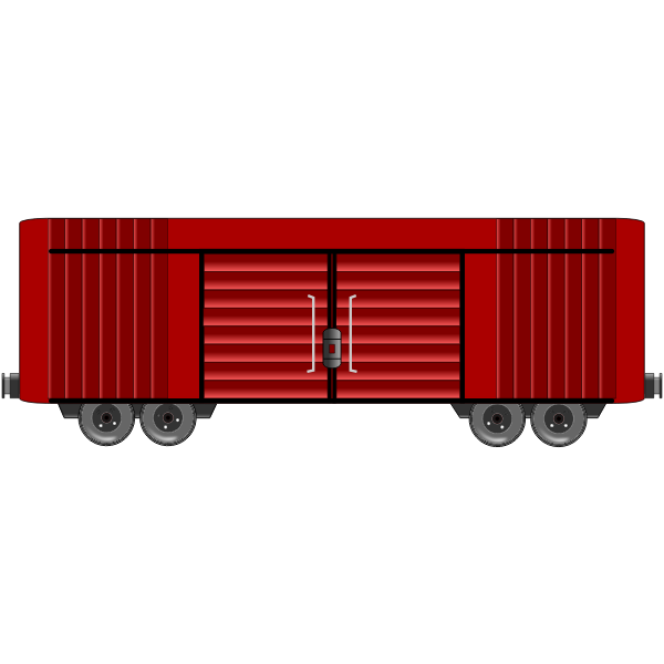 SVG Train waggon vector image