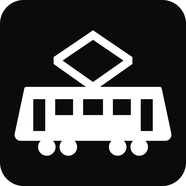 SVG Tram silhouette