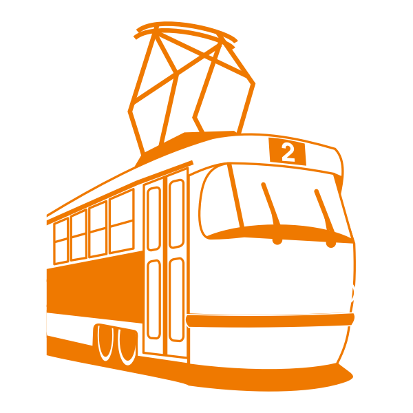 SVG Tramway vector drawing