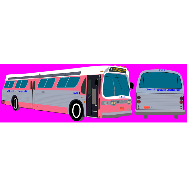 SVG Transit bus vector image