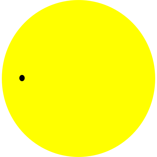 SVG Transit of Venus over Sun