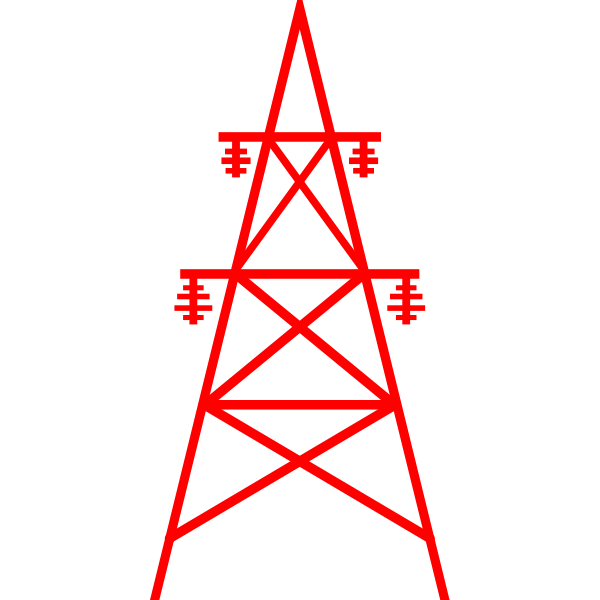 SVG Transmission tower vector image