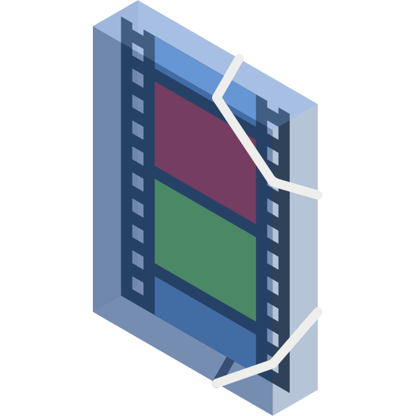SVG Transparent video folder