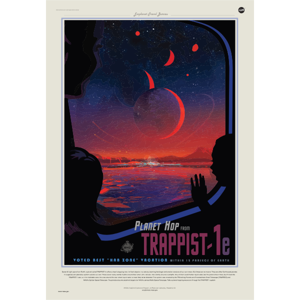 SVG Trappist NASA poster