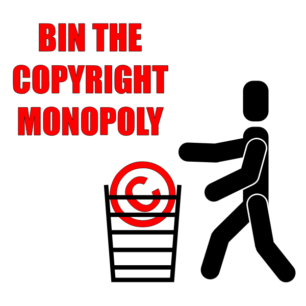 SVG Trash Bin Copyright Monopoly