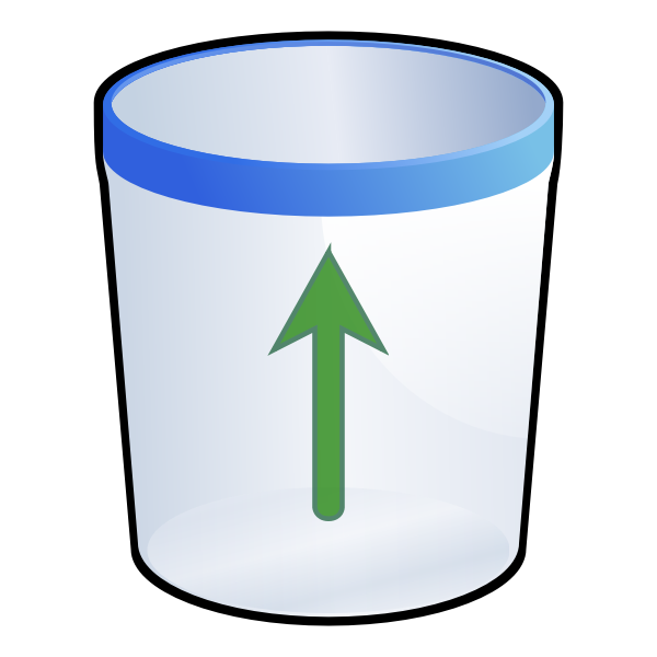 SVG Trash bin vector image