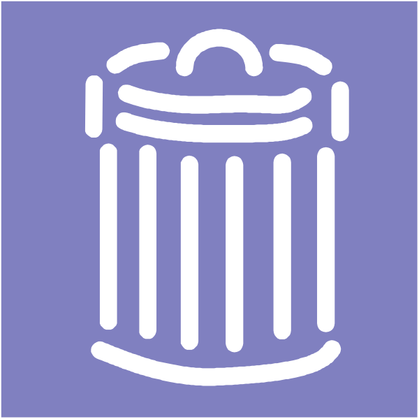 SVG Trash can