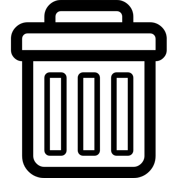 SVG Trash can icon