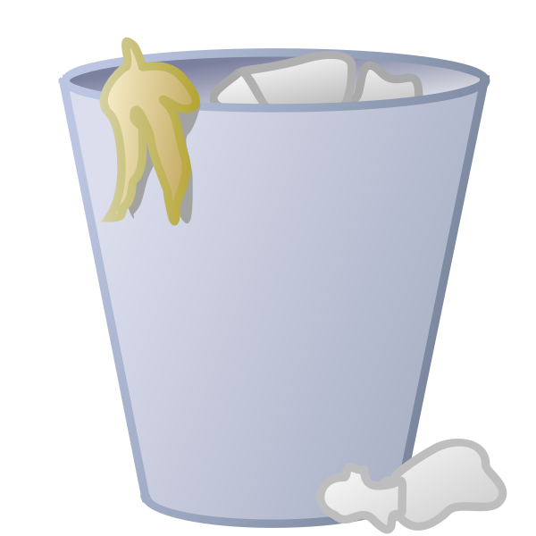 SVG Trash can icon vector illustration