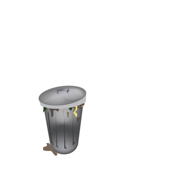 SVG Trash can vector icon