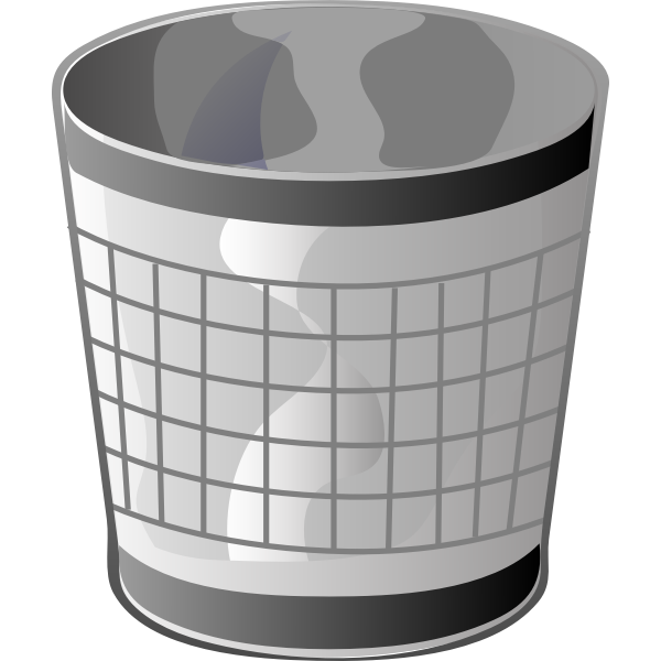 SVG Trash can vector illustration