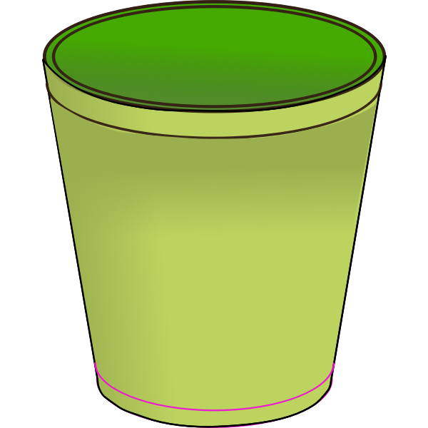 SVG Trash can vector image