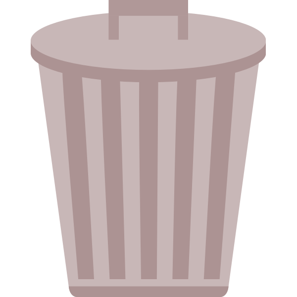 SVG Trashcan vector symbol