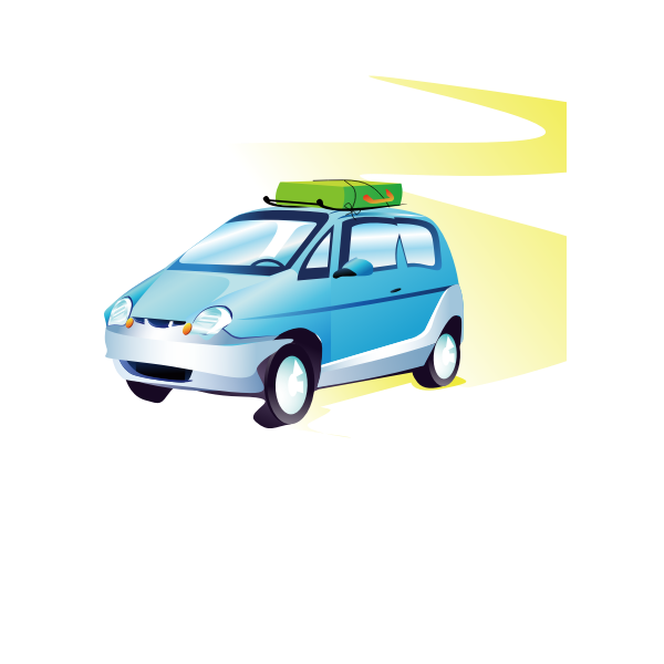 SVG Travel car vector image