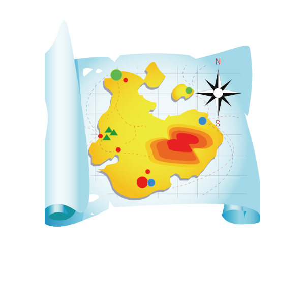 SVG Travel map vector graphics