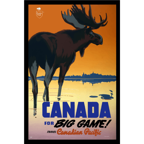 SVG Travel poster of Canada