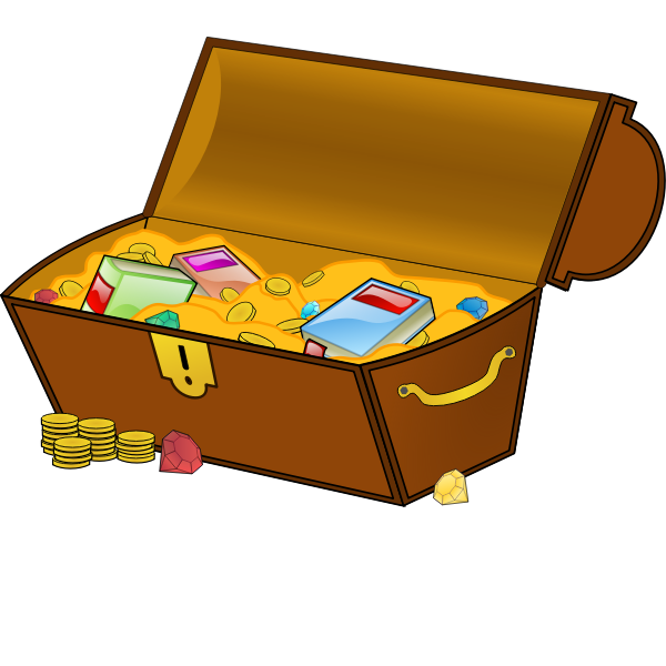 SVG Treasure chest vector clip art