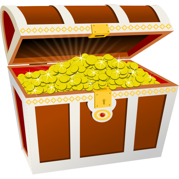 SVG Treasure chest vector graphics