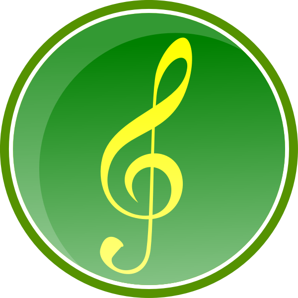 SVG Treble clef icon vector illustration