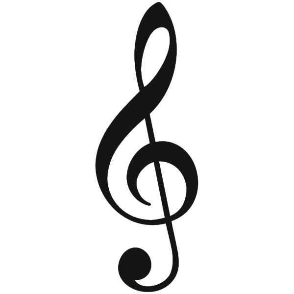 SVG Treble clefs vector symbol