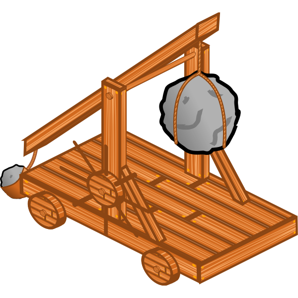 SVG Trebuchet vector image