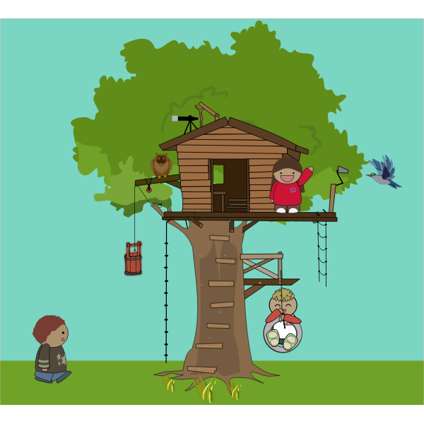 SVG Tree club house