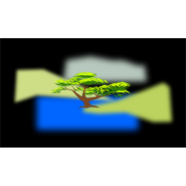 SVG tree composition of luminosity