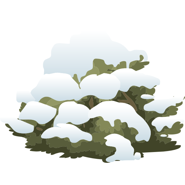 SVG Tree covered with snow