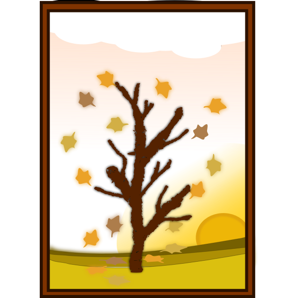 SVG Tree in autumn 2