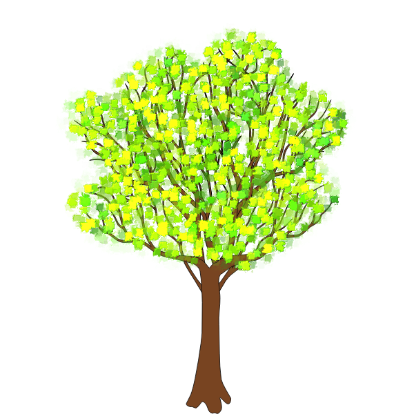 SVG tree in spring