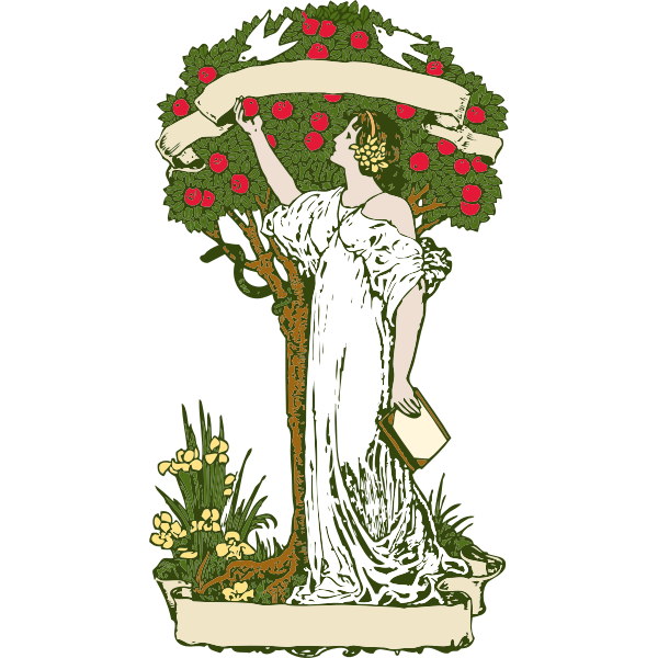 SVG Tree of knowledge vector illustration