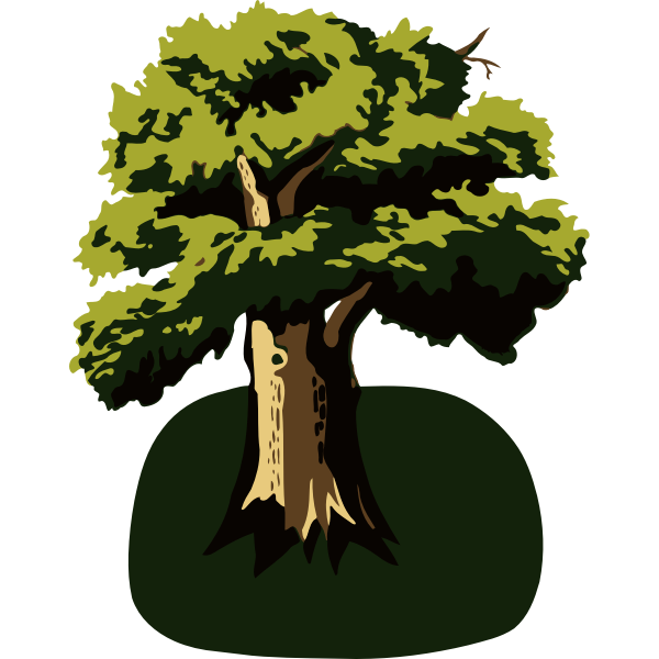 SVG Tree on green surface