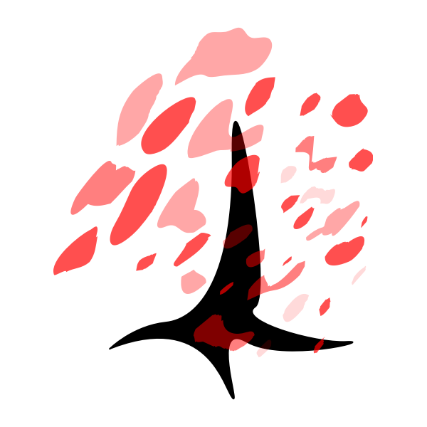 SVG tree red