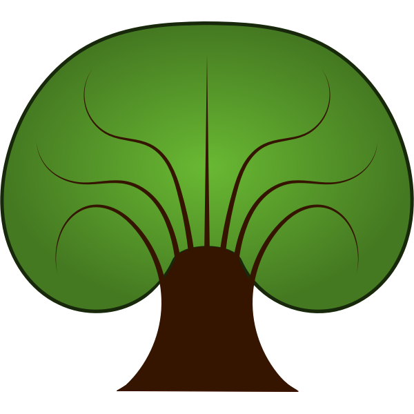 SVG Tree vector drawing