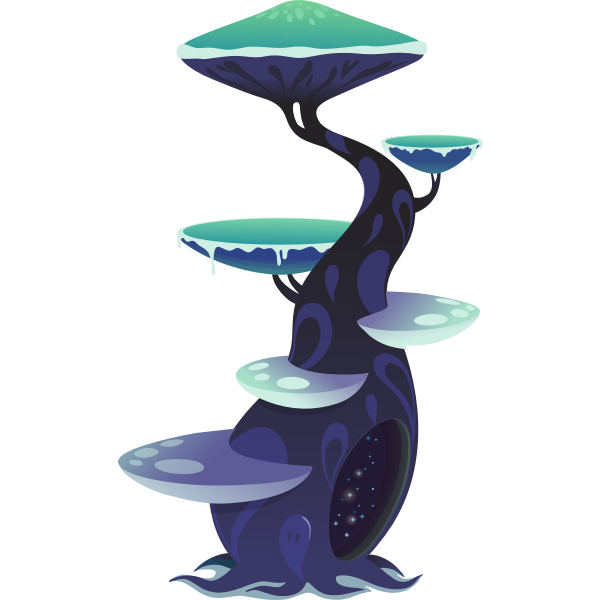 SVG Tree video game landscape