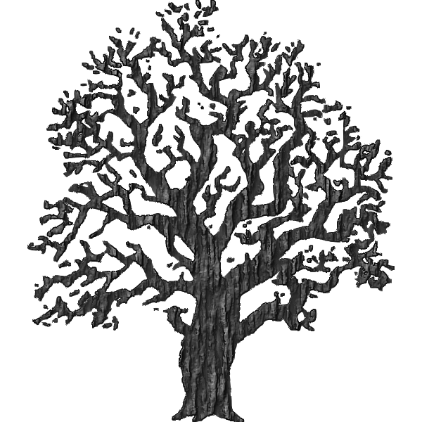 SVG Tree with bark