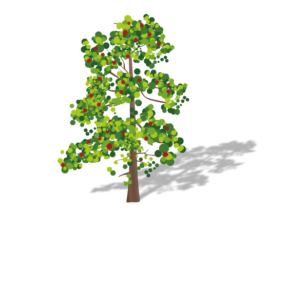 SVG Tree with fruits