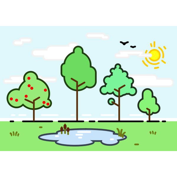 SVG Trees in nature