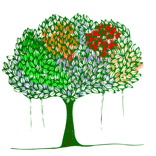 SVG treewith leaves remix