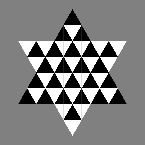 SVG triangle hexagram