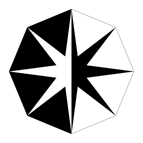 SVG Triangle octogram