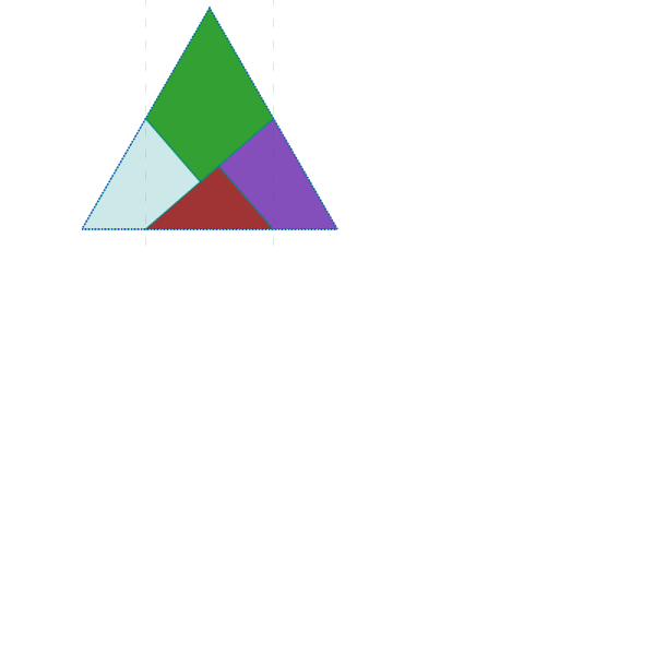 SVG Triangle with pieces