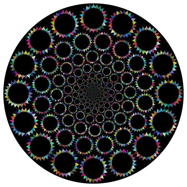 SVG Triangles in blue and pink