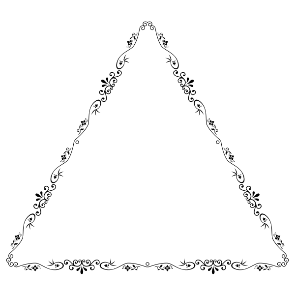 SVG Triangular flowery form