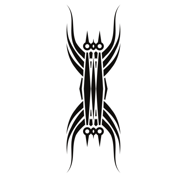 SVG Tribal art tattoo design