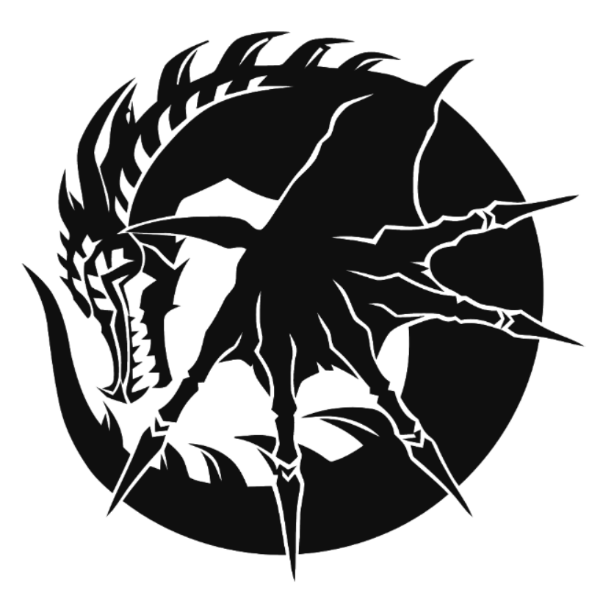 SVG Tribal Dark Dragon
