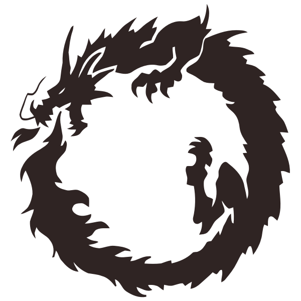 SVG Tribal dragon