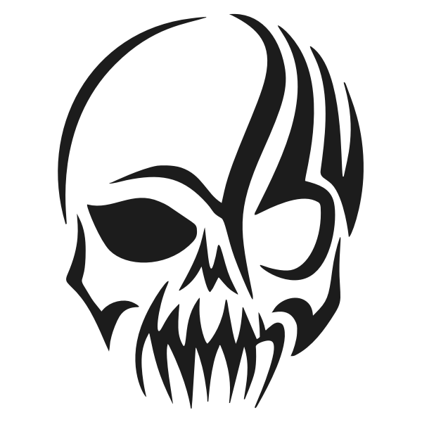SVG Tribal skull