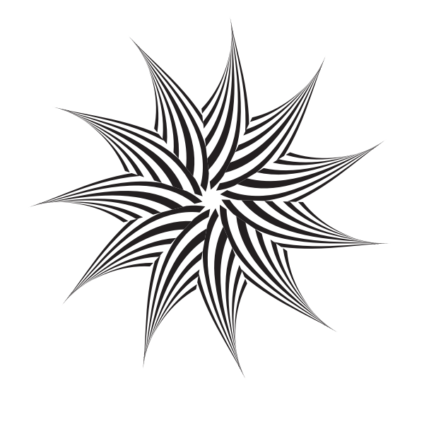SVG Tribal star clip art